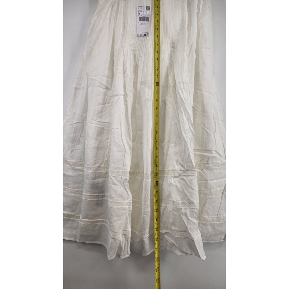 Mango MNG Womens Size 6 White Lace 100% Cotton Skirt NWT - Picture 7 of 11